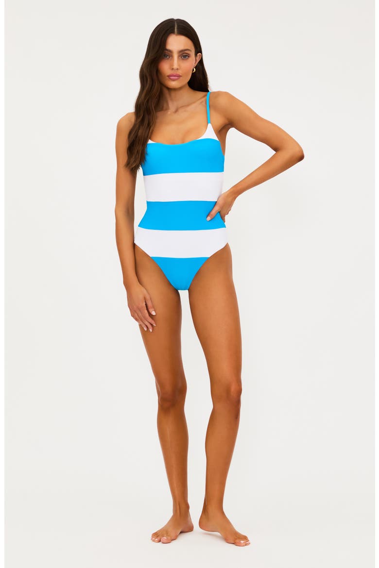Calista One-Piece Swimsuit, Alternate, color, RIVIERA