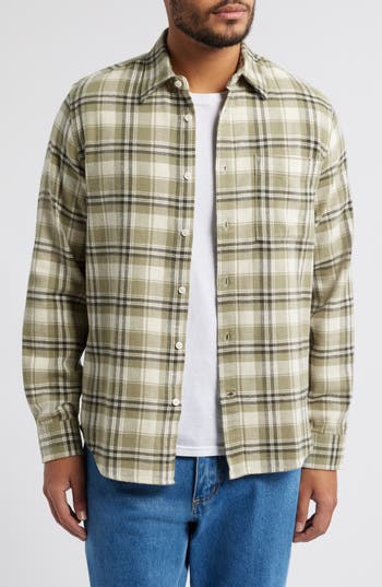 Nn07 Arne Flannel Button-up Shirt