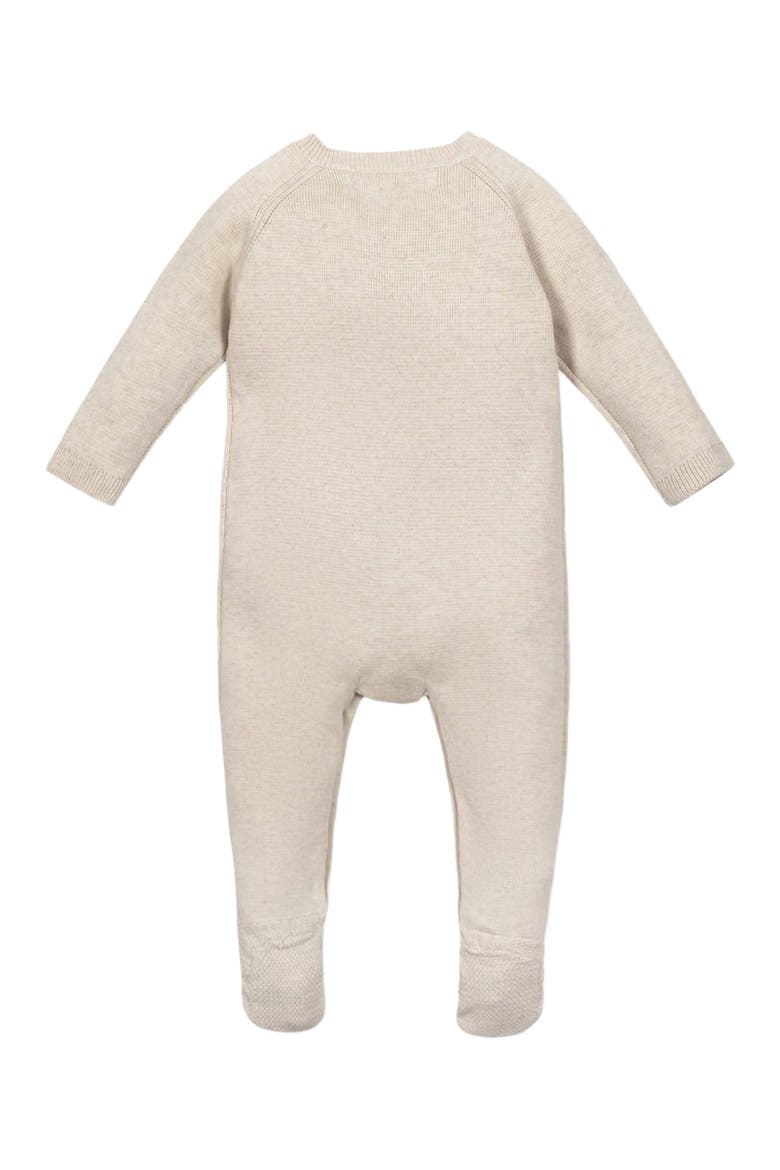 Baby Organic Footed Sweater Romper, Infant, Alternate, color, Light Oatmeal Heather