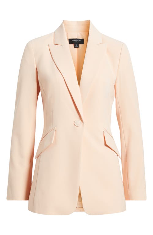 Tahari Asl Peak Lapel Jacket In Parfait