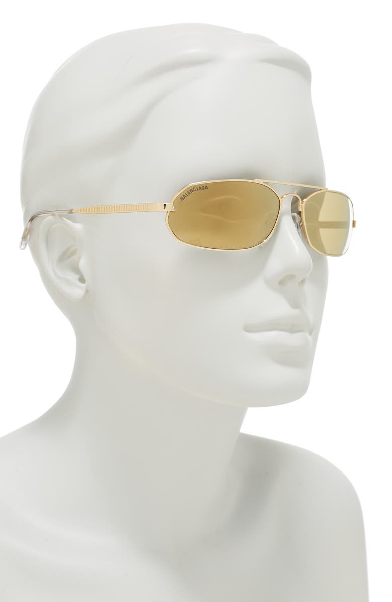 Balenciaga 61mm Oval Sunglasses, Alternate, color,