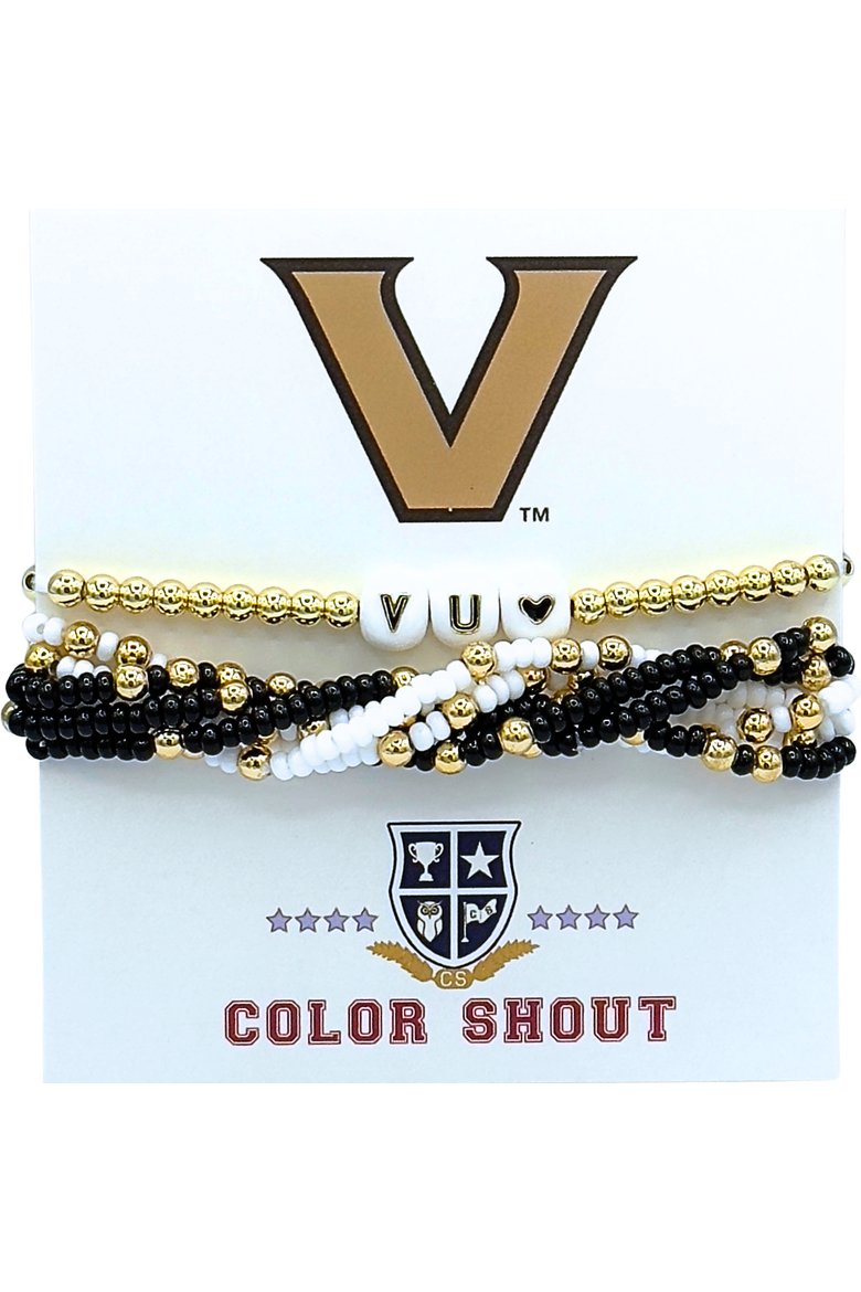 Vanderbilt Lucky 7 Bracelet Set, Main, color, Yellow Gold