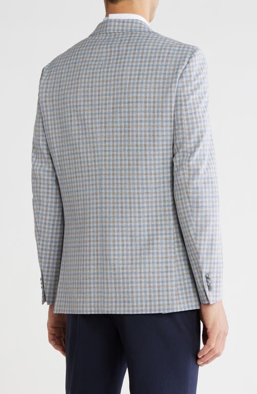 Tommy Hilfiger Check Notch Lapel Blazer In Gray