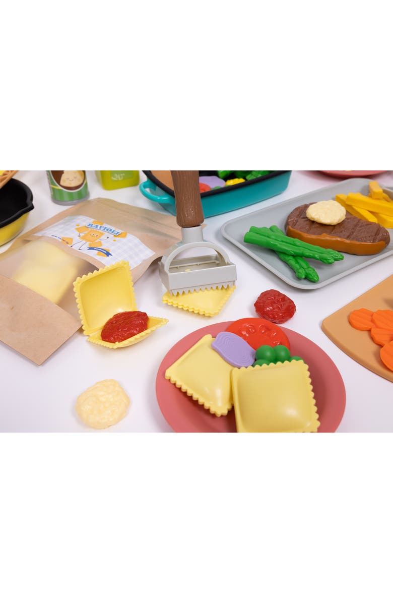NurtureNature Ravioli Cooking Set 50Pc Toy Food/Utensils, Kids 3+, Alternate, color, Multicolored