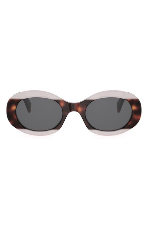 Triomphe 52mm Oval Sunglasses