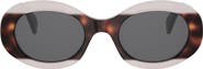 CELINE Triomphe 52mm Oval Sunglasses