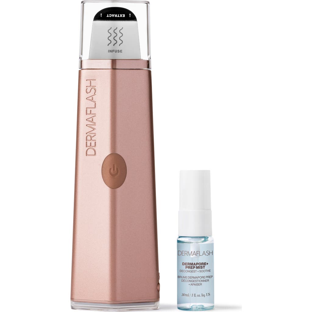 Dermaflash Dermapore + Ultrasonic Pore Extractor + Skincare Infuser In Gold