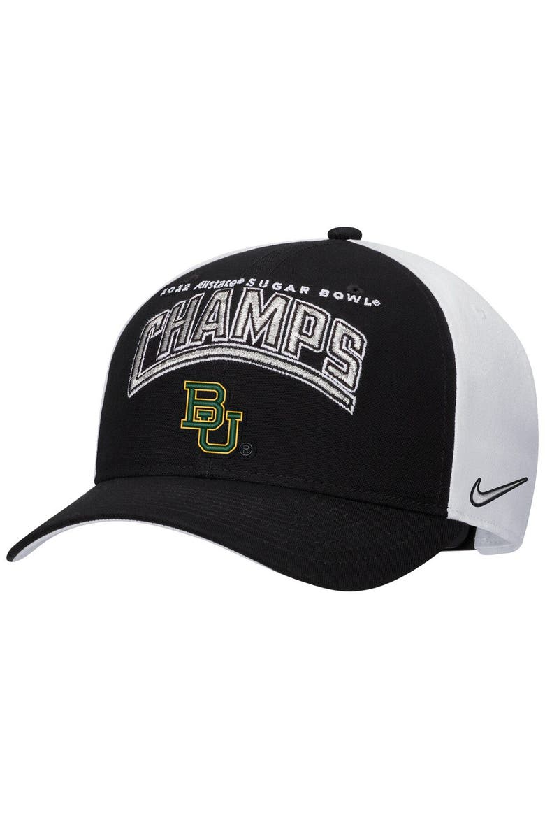 Men's Nike Black Baylor Bears 2022 Sugar Bowl Champions Locker Room Classic 99 Adjustable Hat, Main, color, Black