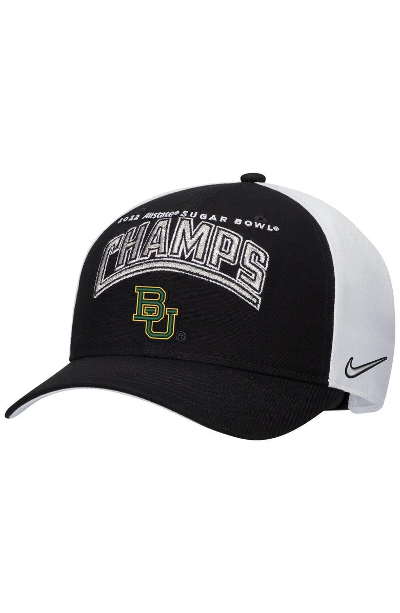 Nike Men's Nike Black Baylor Bears 2022 Sugar Bowl Champions Locker Room Classic 99 Adjustable Hat, Main, color,