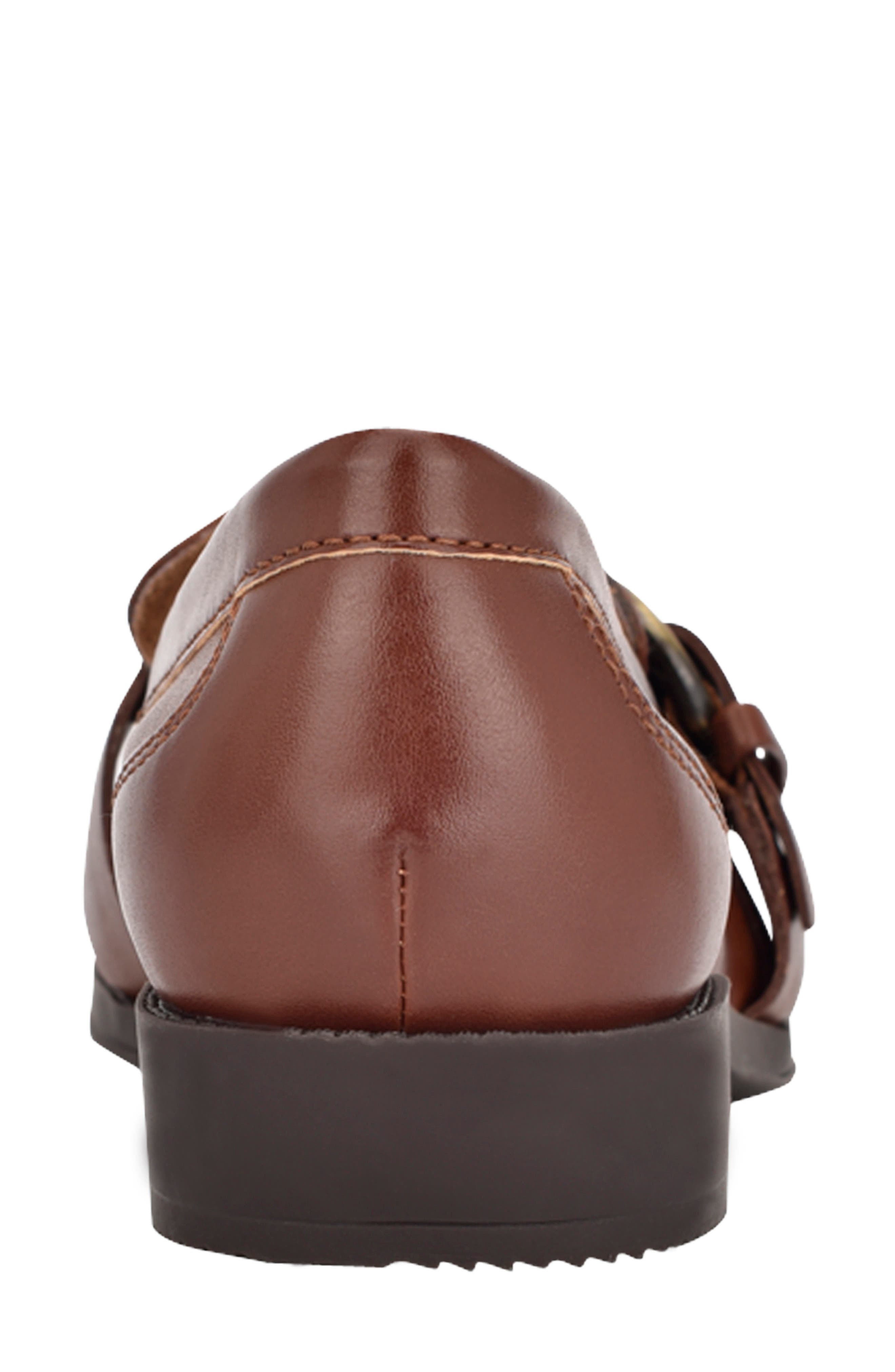 Serache Leather Loafer, Alternate, color, BROWN LEATHER