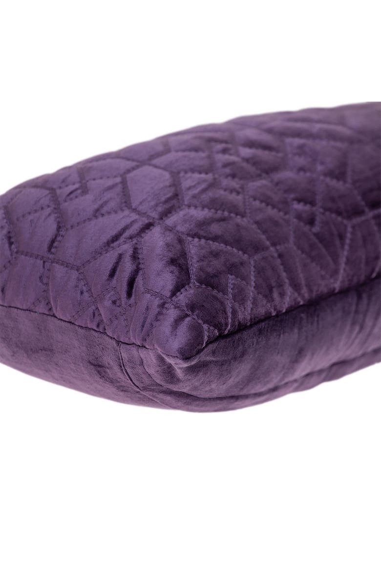 PARKLAND COLLECTION Sora Quilted Throw Pillow, Alternate, color, Purple