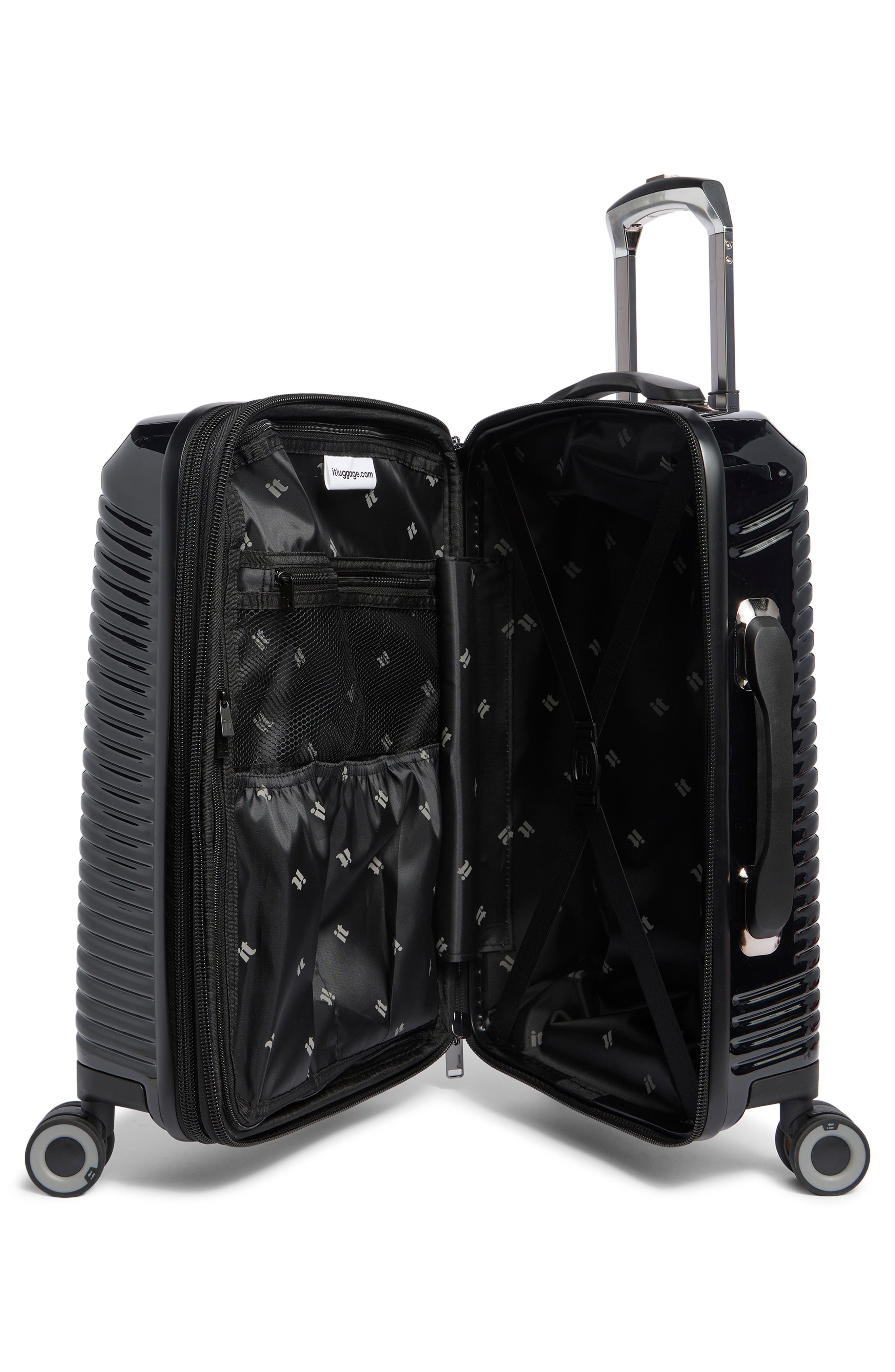 IT LUGGAGE Traversed 21-Inch Spinner Carry-On Luggage, Alternate, color, Black