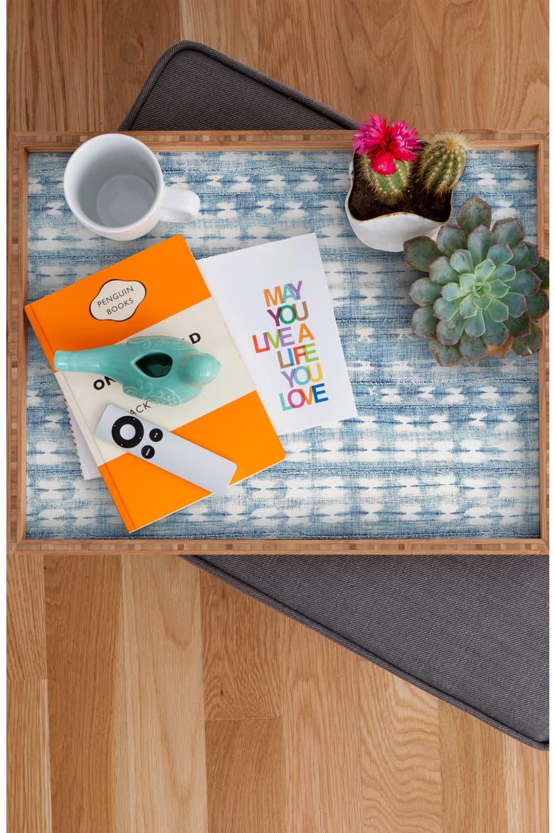 Alison Janssen Rustic Indigo Rectangular Tray, Alternate, color, BLUE