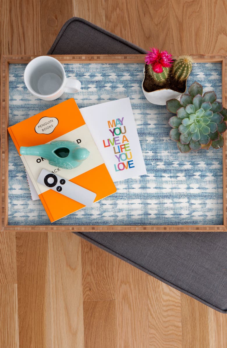 Deny Designs Alison Janssen Rustic Indigo Rectangular Tray, Alternate, color, Blue