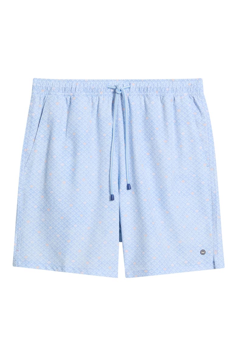 Shoreline Rays Swim Trunks, Alternate, color, COTTAGE BLUE