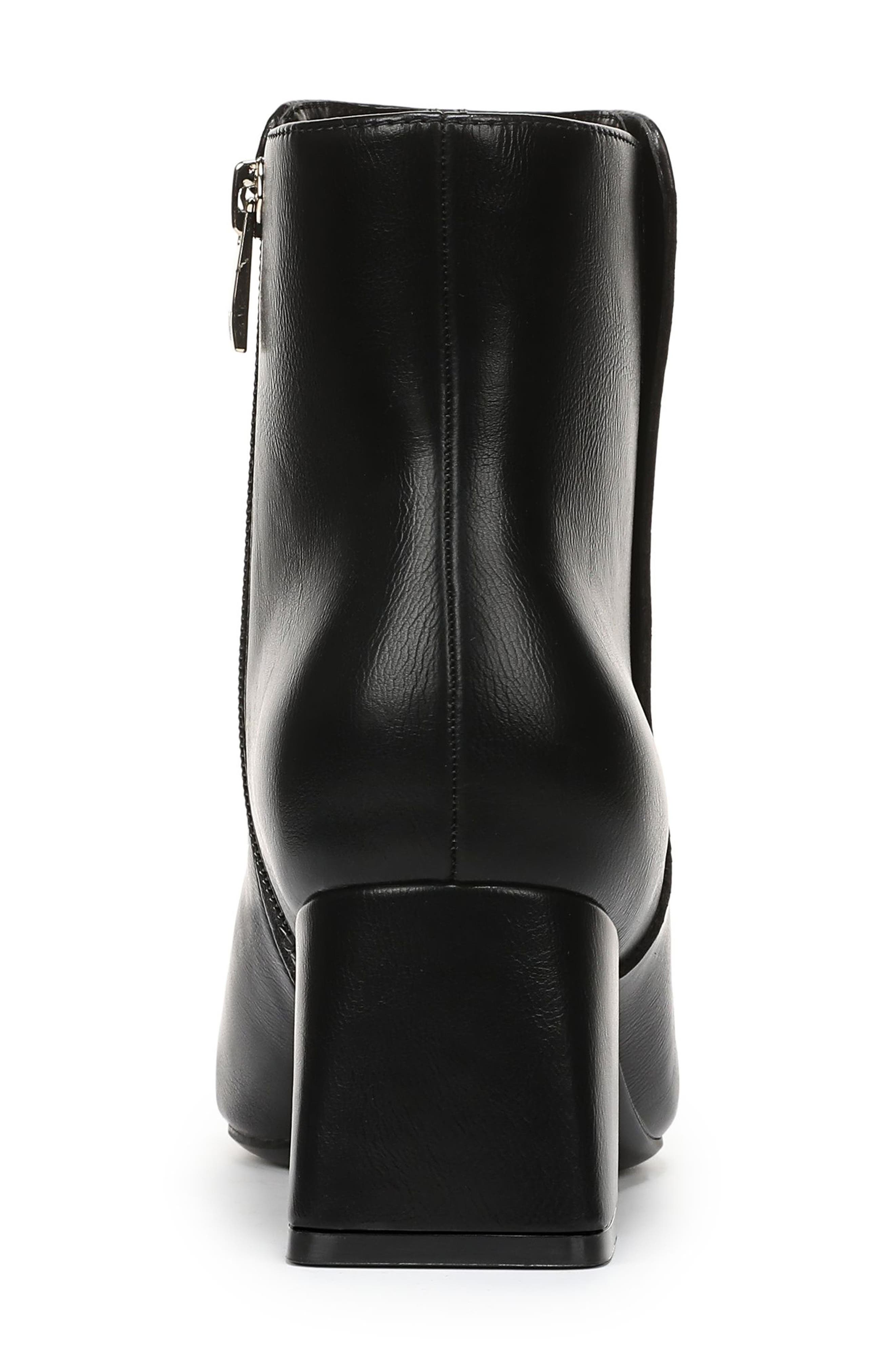 Delaney Bootie, Alternate, color, BLACK FAUX LEATHER