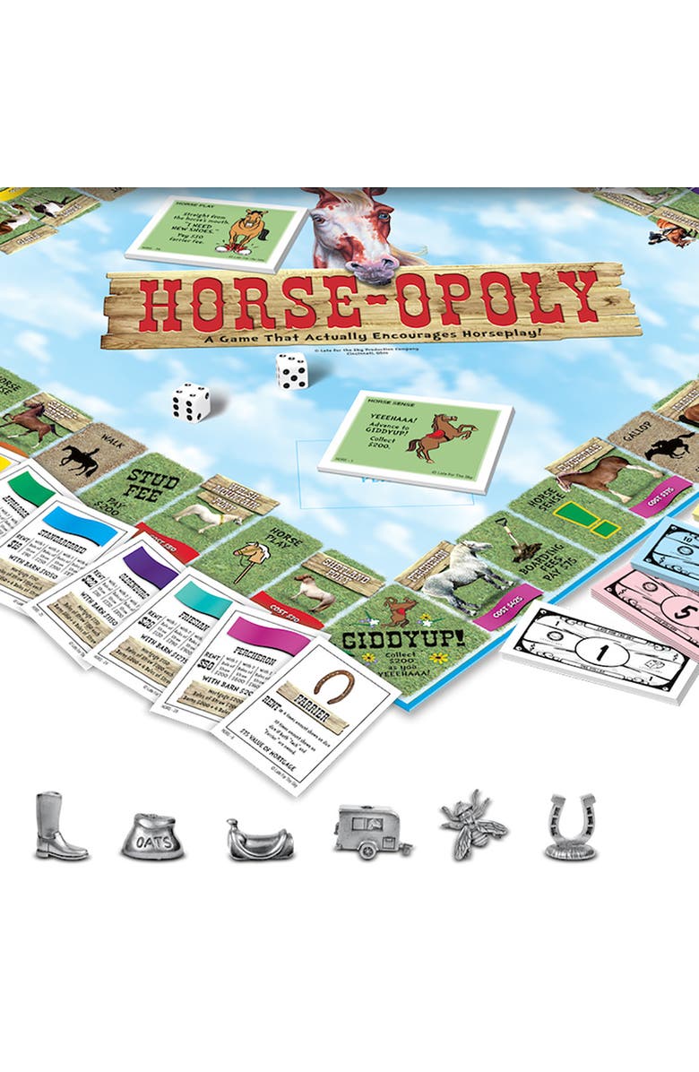 Late for the Sky Horseopoly Monopoly Board Game, Alternate, color, Multicolored