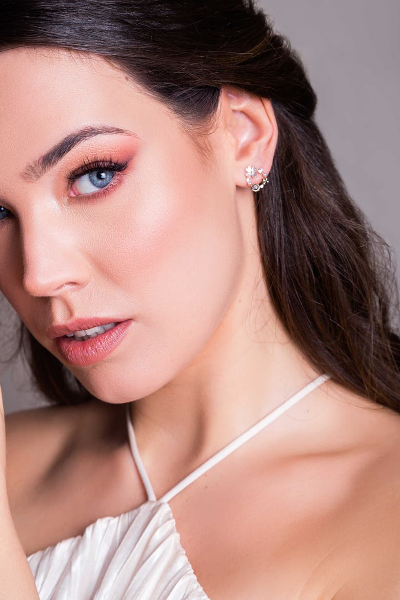 Summer II Earrings, Alternate, color, Silver Gold Plated