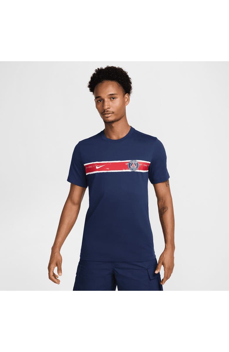 Nike Men's Nike Navy Paris Saint-Germain Heritage T-Shirt, Alternate, color,