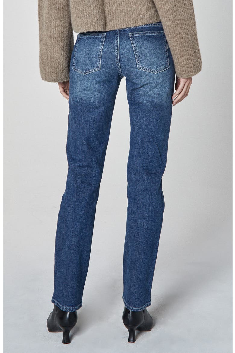 Georgia Striaght Leg Jeans, Alternate, color, INKLING