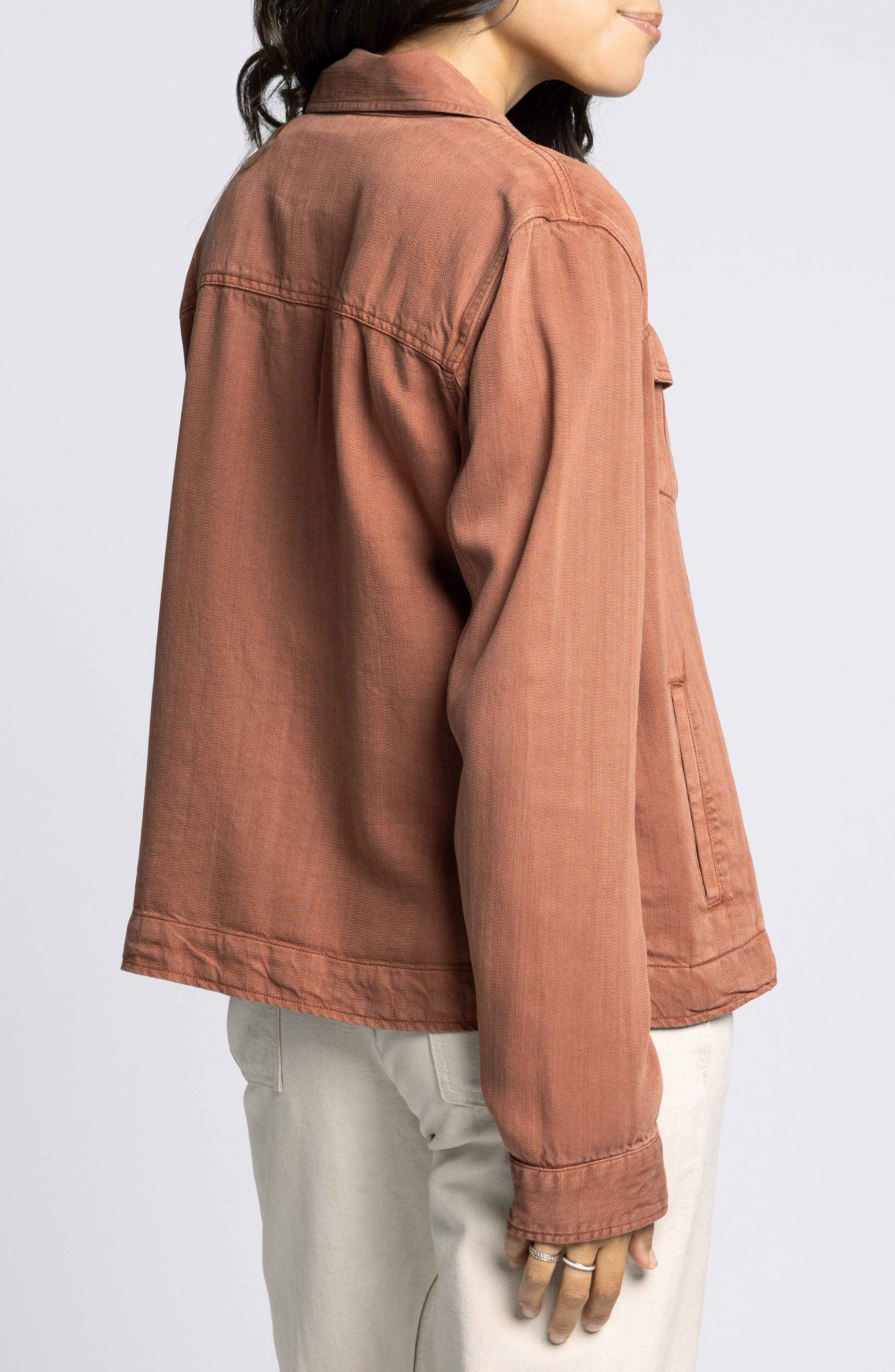 Jackie Denim Trucker Jacket - image 4