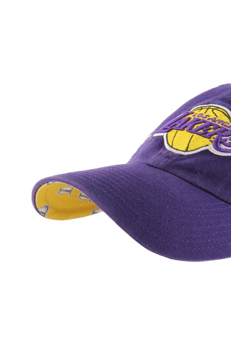 '47 Women's '47 Purple Los Angeles Lakers Confetti Undervisor Clean Up Adjustable Hat, Alternate, color, Purple