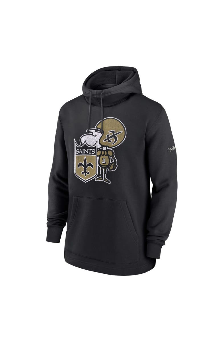 Nike Men's Nike Black New Orleans Saints Classic Pullover Hoodie, Alternate, color, Black