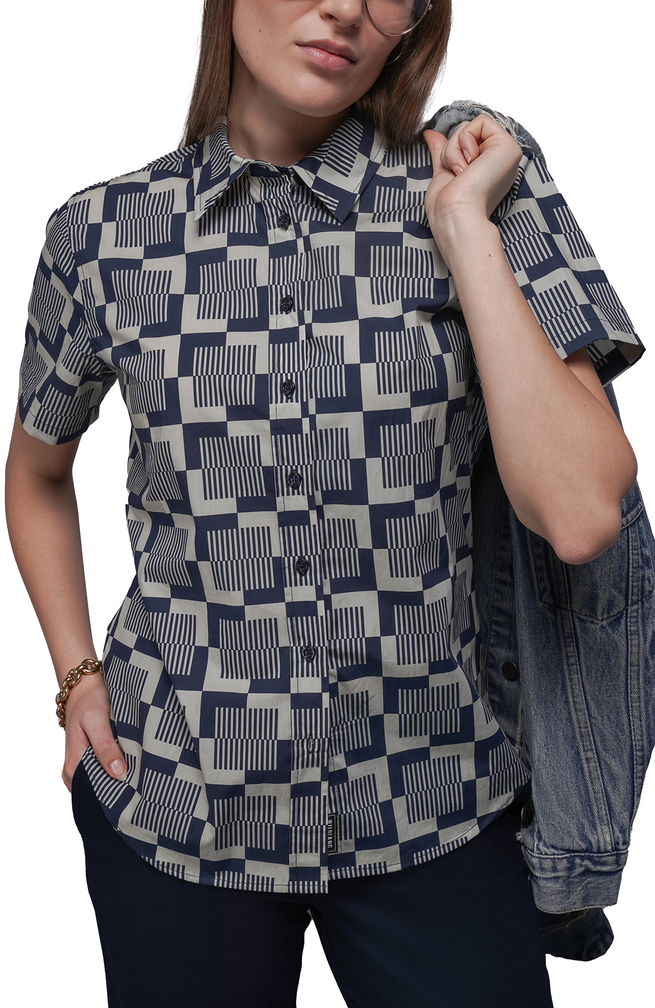 CHECKERBOARD NAVY/STONE