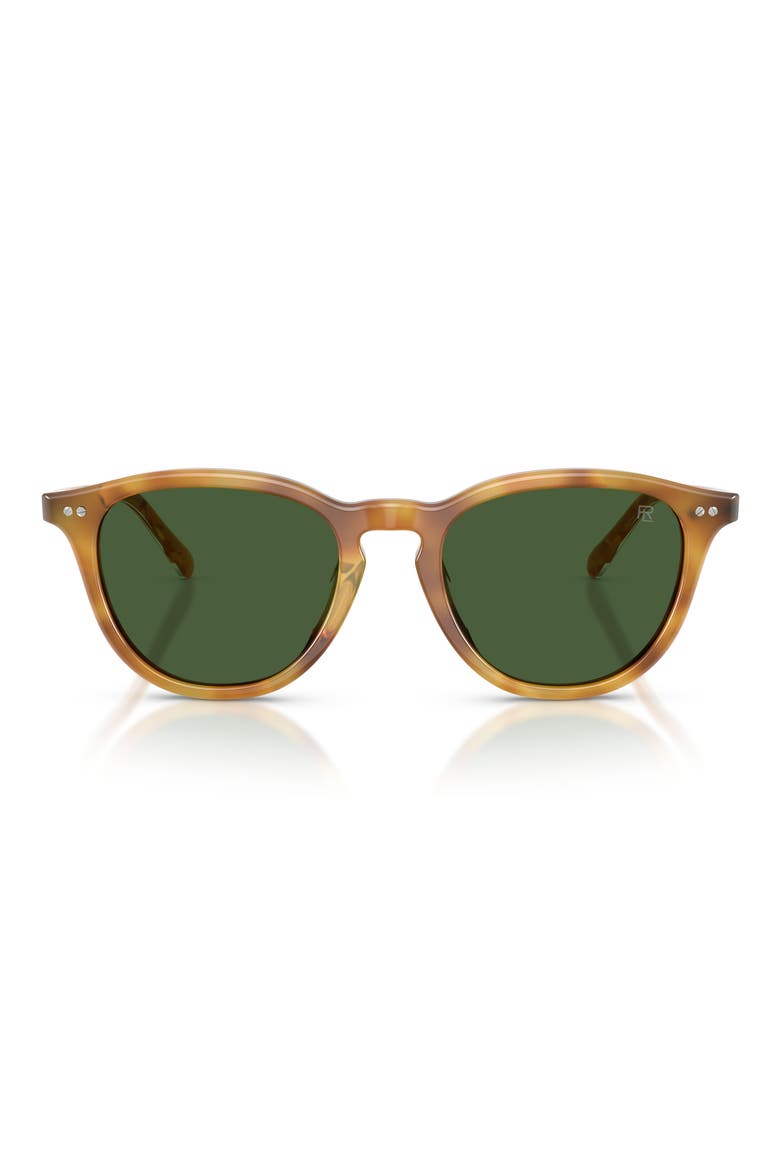 53mm Phantos Sunglasses, Main, color, TORTOISE BROWN / BOTTLE GREEN