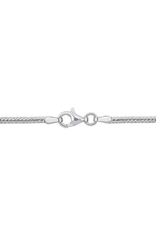 Delmar Herringbone Chain Bracelet In Silver