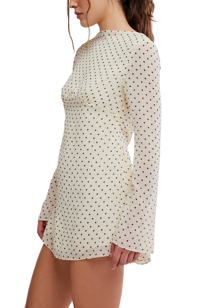 Jolie Printed Minidress, Alternate, color, DOT MIX 2 COMBO