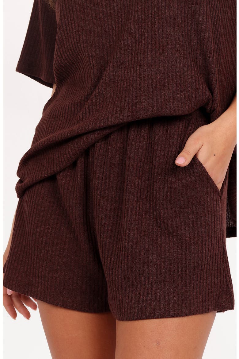Granger Knit Top & Shorts Set, Alternate, color, CHOCOLATE BROWN