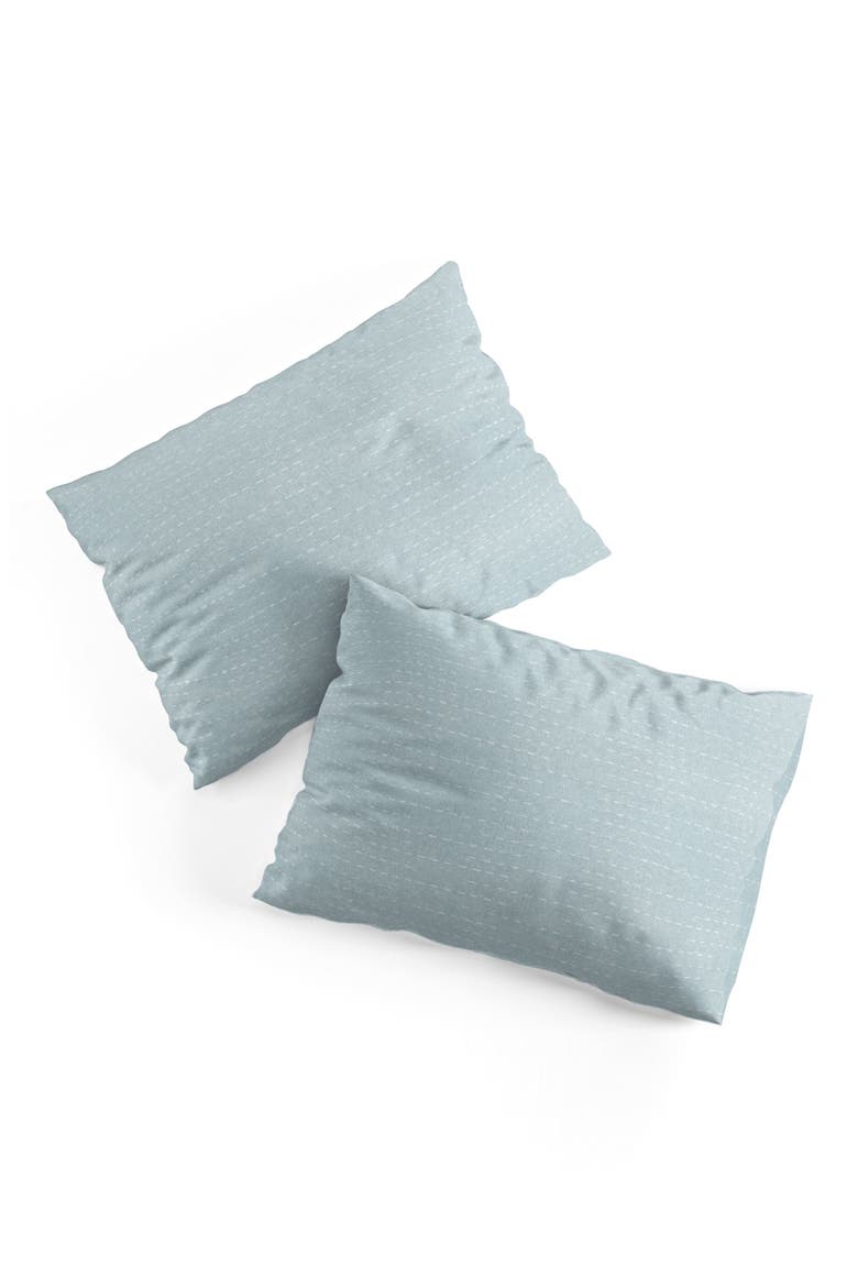 Lad Running Stitch 2-Piece Duvet Set - Twin XL, Alternate, color, BLUE