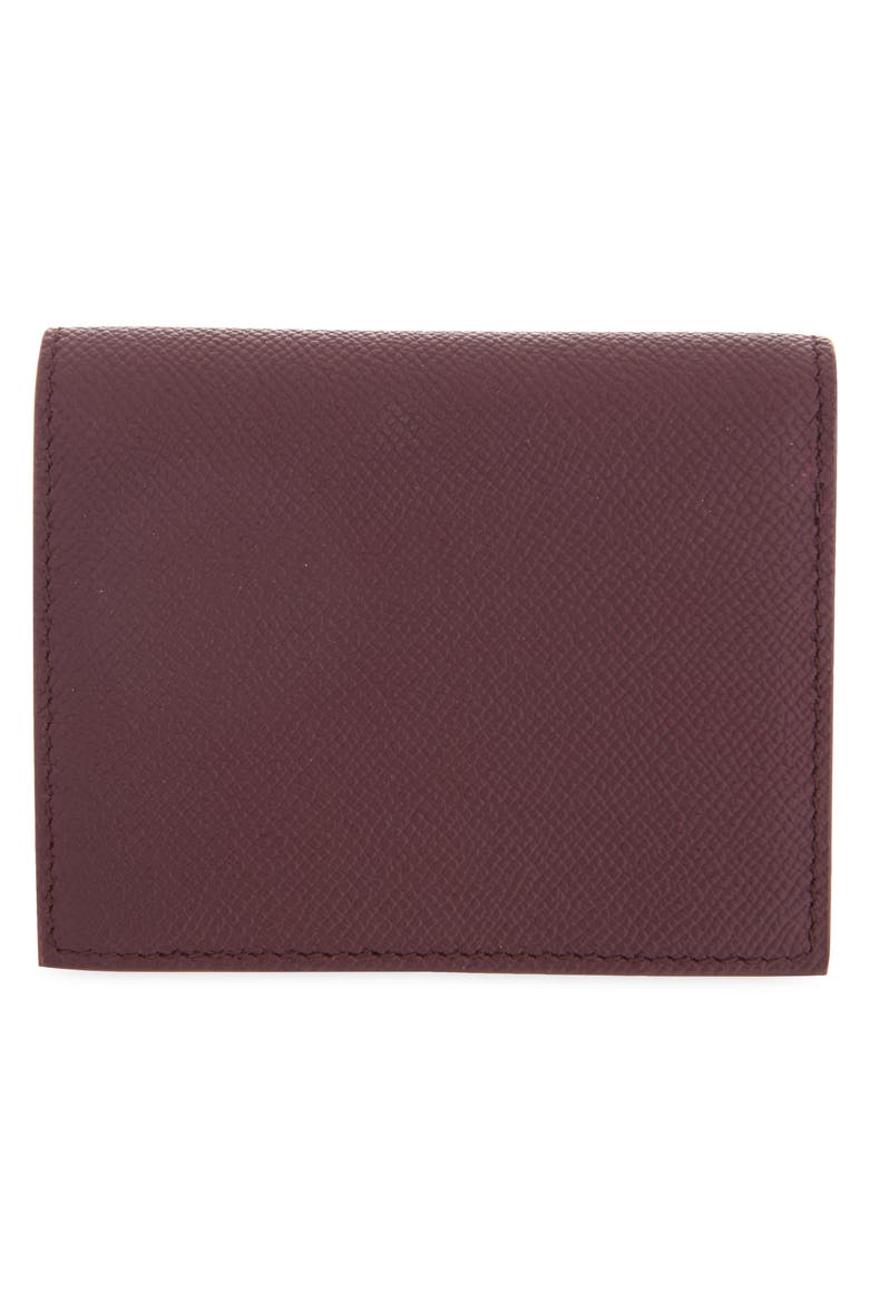 Gancini Leather French Wallet, Alternate, color, PLUM