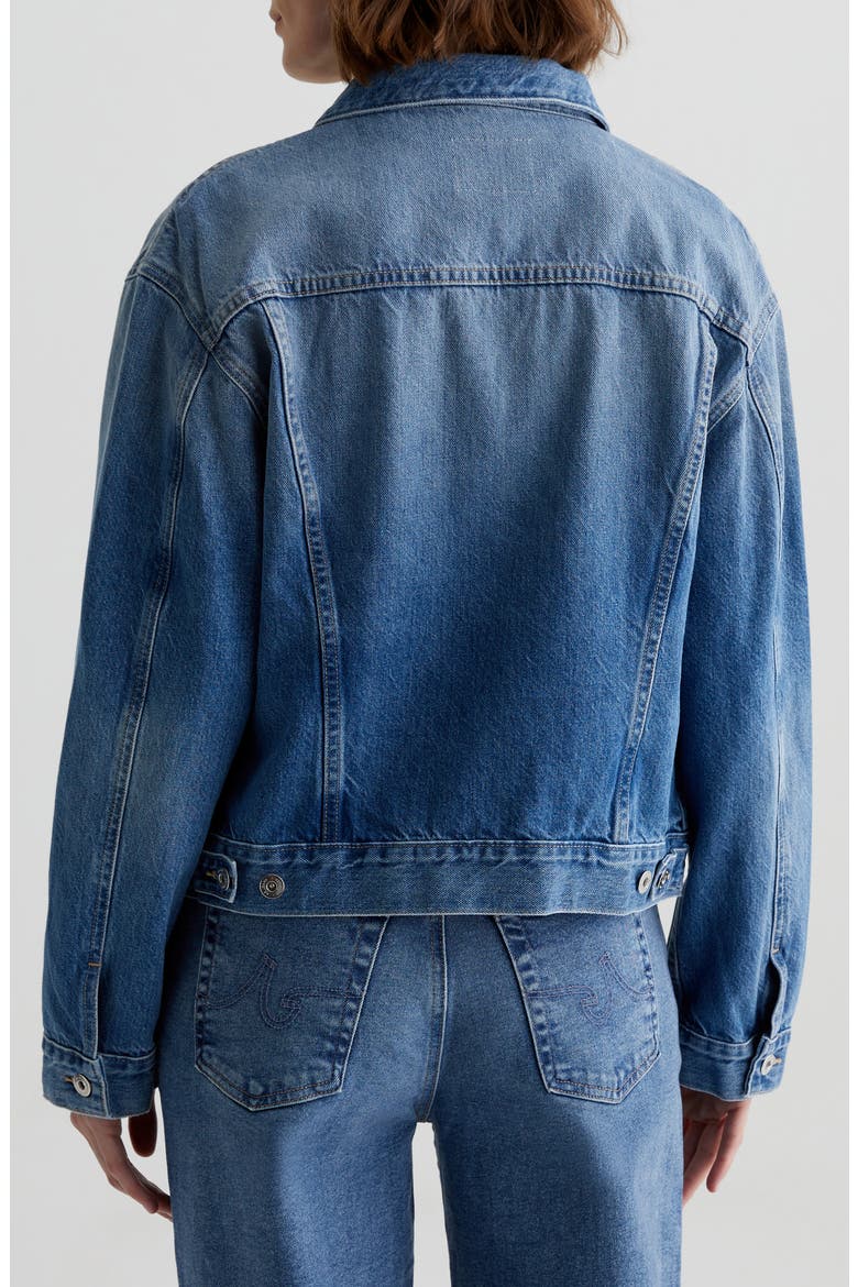 Ramie Denim Jacket, Alternate, color, STOCKHOLM
