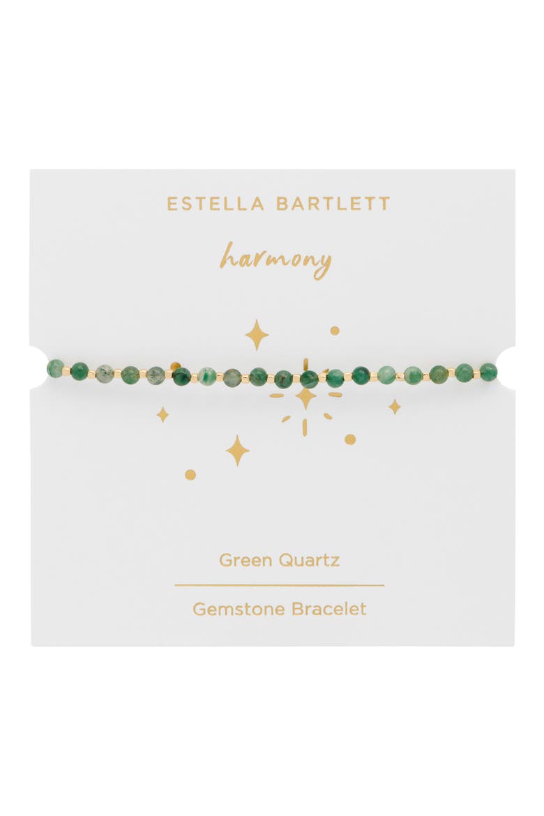 Amelia Beaded Bracelet, Alternate, color, GREEN/GOLD