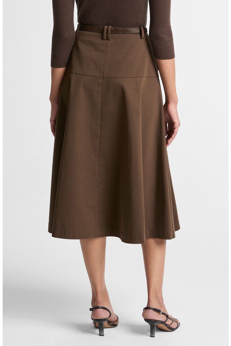 Utility Flare Midi Skirt, Alternate, color, WILLOW