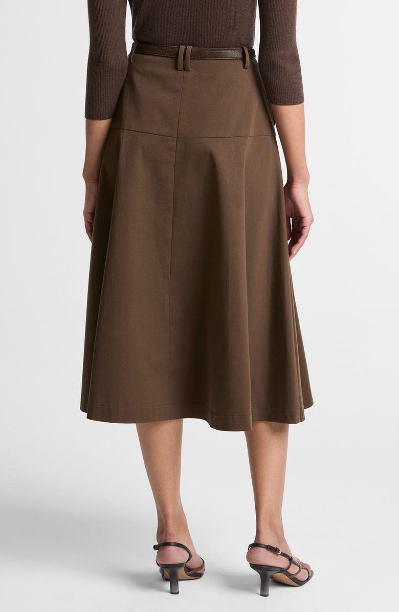 Vince Utility Flare Midi Skirt, Alternate, color, Willow