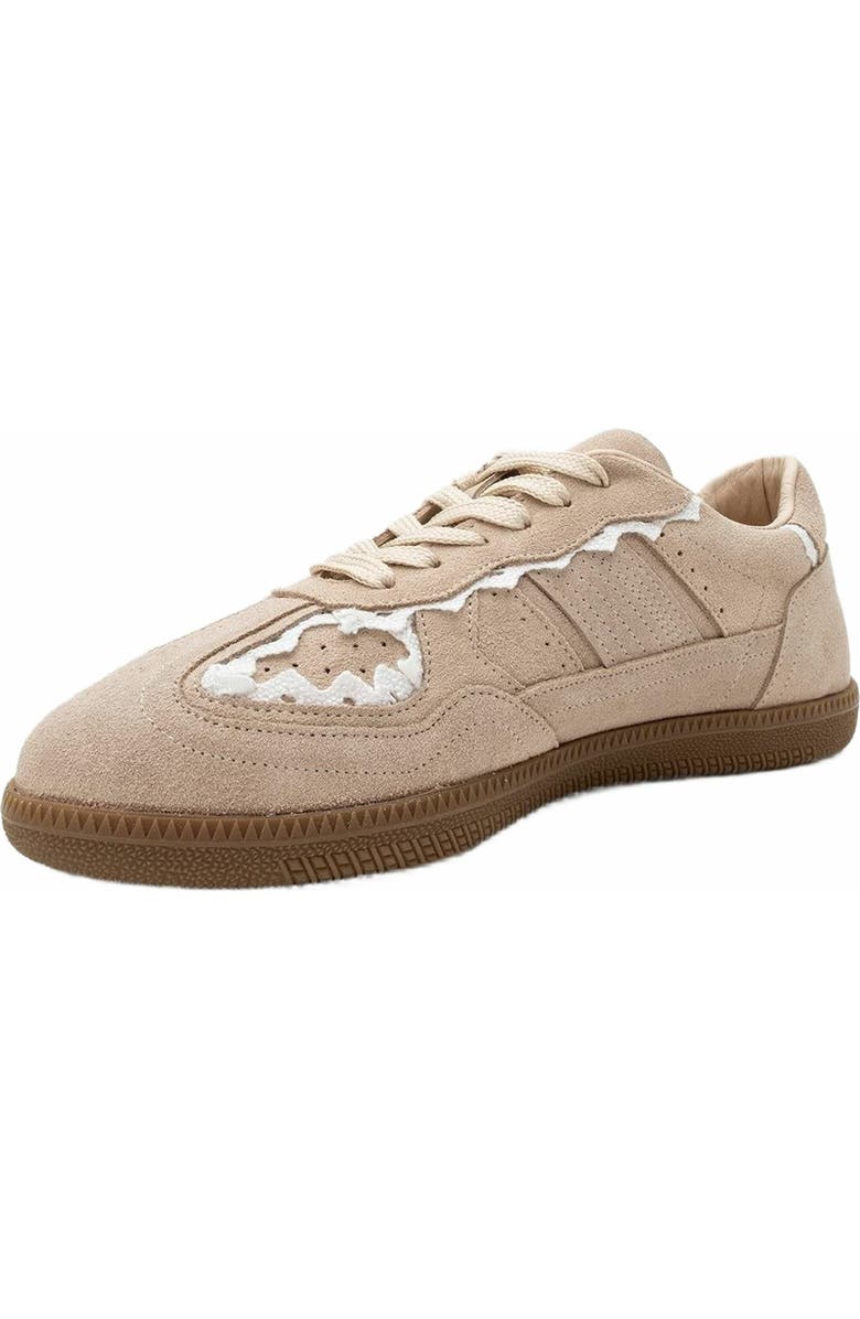 Forever & Always Shoes Shiva Suede Leather Sneakers, Alternate, color, Beige Suede Leather