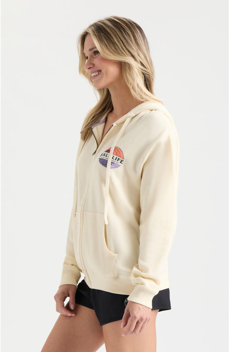 Salt Life Saltsations Zip Up Hoodie, Alternate, color, Ivory