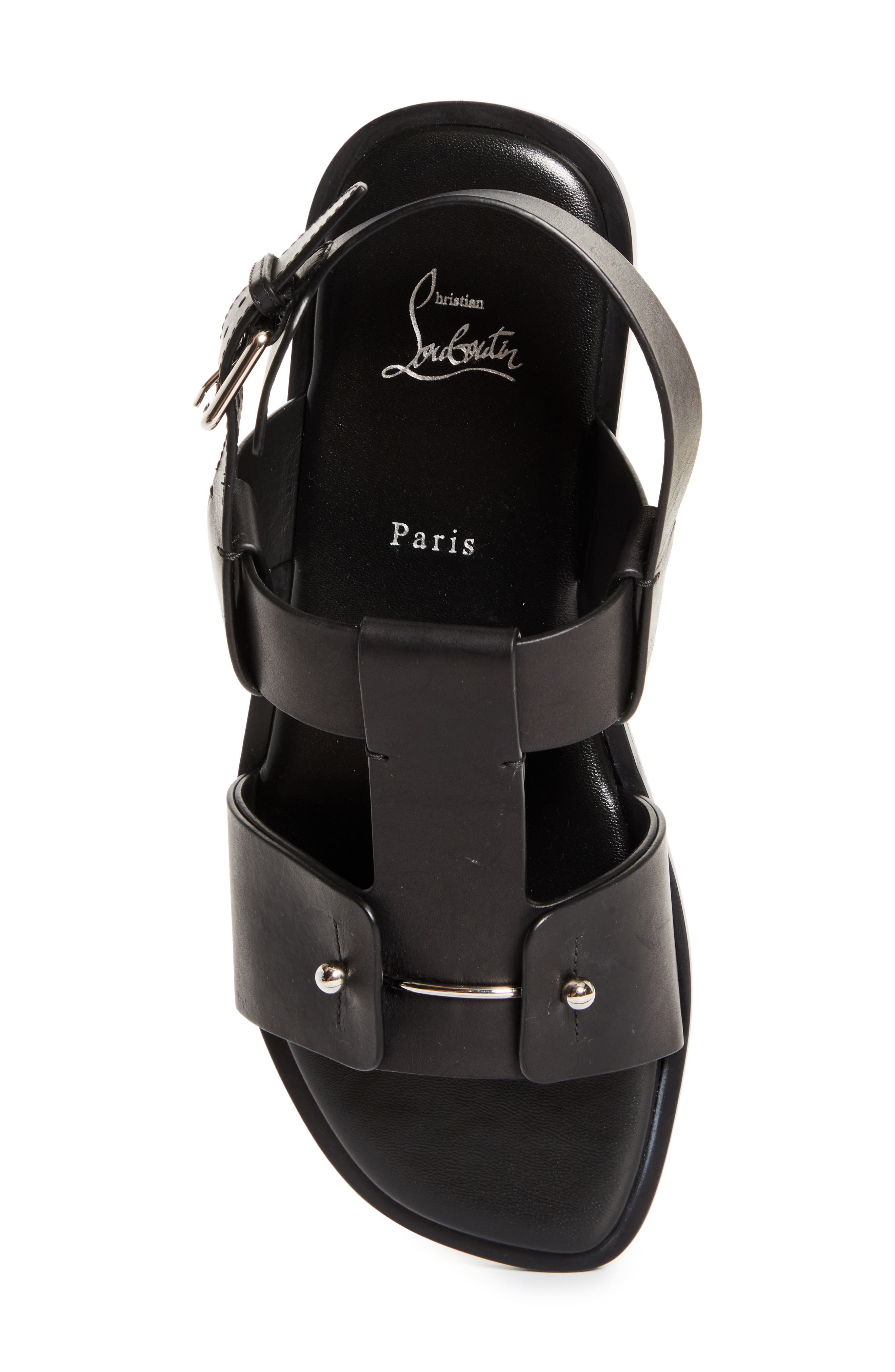 Christian Louboutin Chambeliss Sandal, Alternate, color, Black
