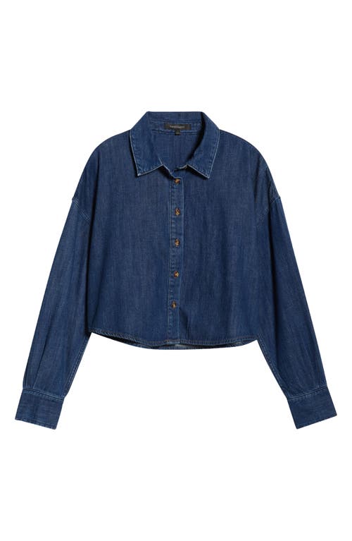 Favorite Daughter The Ex-boyfriend Crop Shirt In Blue