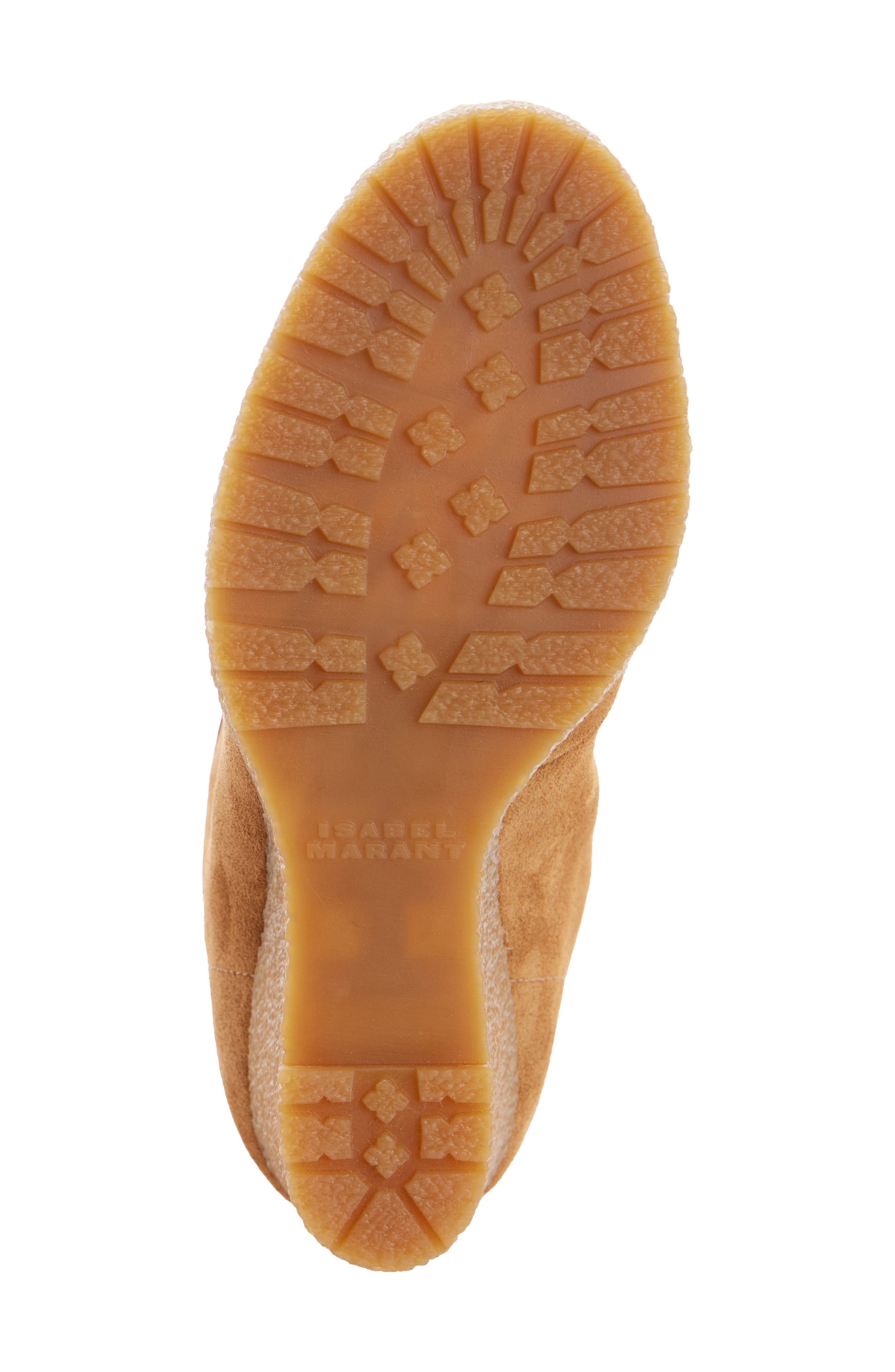 Cylia Genuine Shearling Bootie, Alternate, color, COGNAC