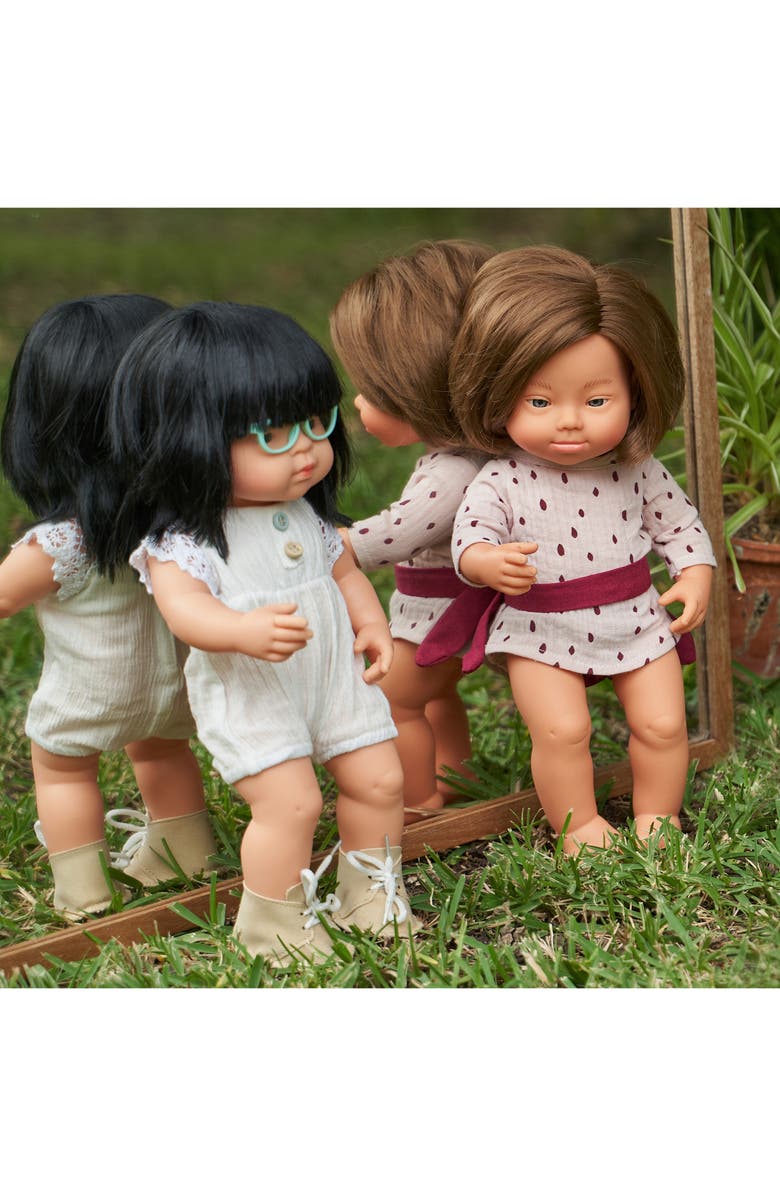 Miniland Caucasian Girl Baby Doll with Down Syndrome, Alternate, color, 