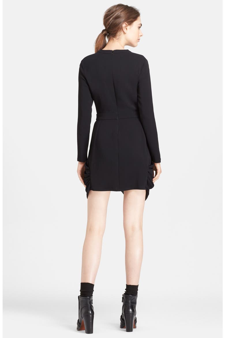 'Tolan' Drape Skirt Dress, Alternate, color, BLACK/ WHITE