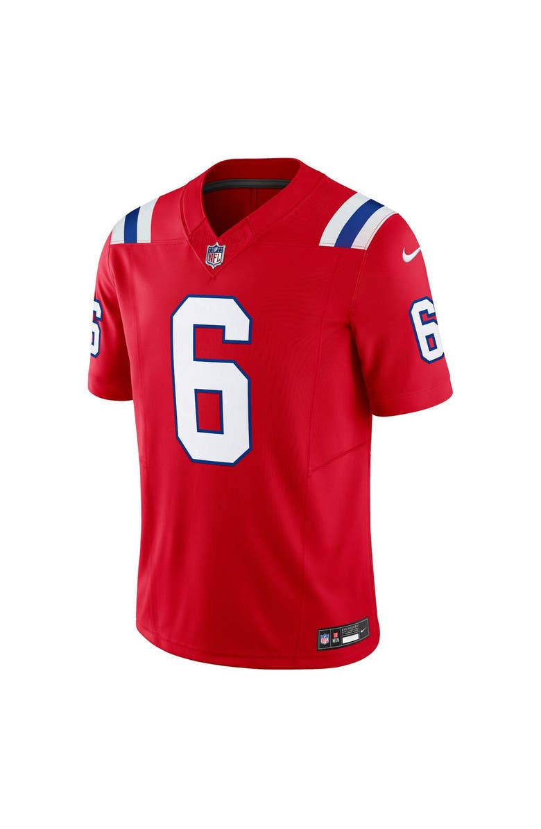 Nike Men's Nike Christian Gonzalez Red New England Patriots  Vapor F.U.S.E. Limited Jersey, Alternate, color, 