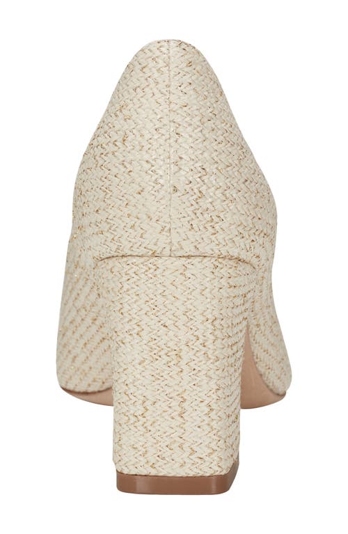 Marc Fisher Ltd Zala Block Heel Pump In Light Natural