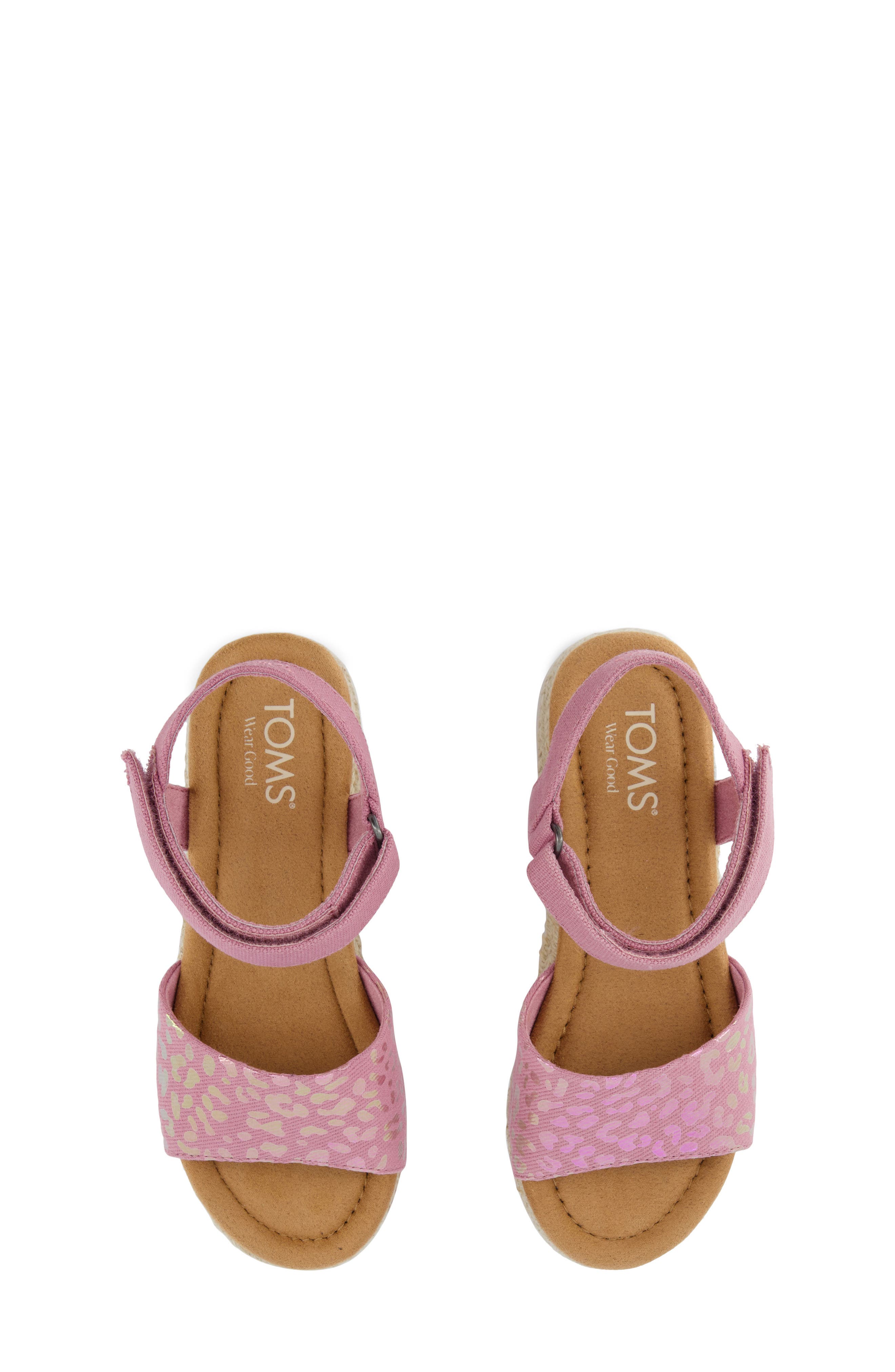 TOMS Kids' Diana Espadrille Sandal, Alternate, color, Pink