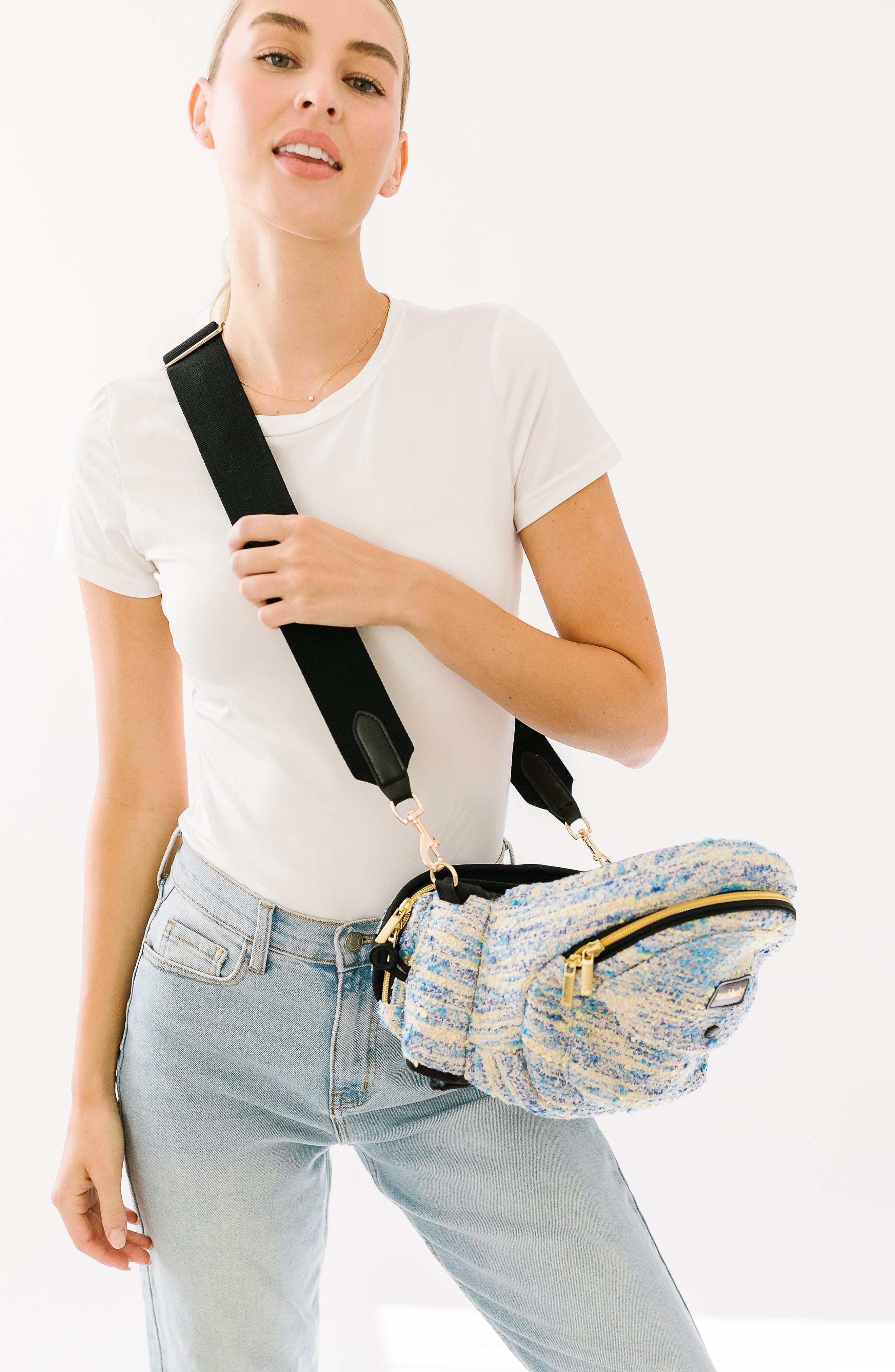 Crossbody Strap, Alternate, color, BLACK