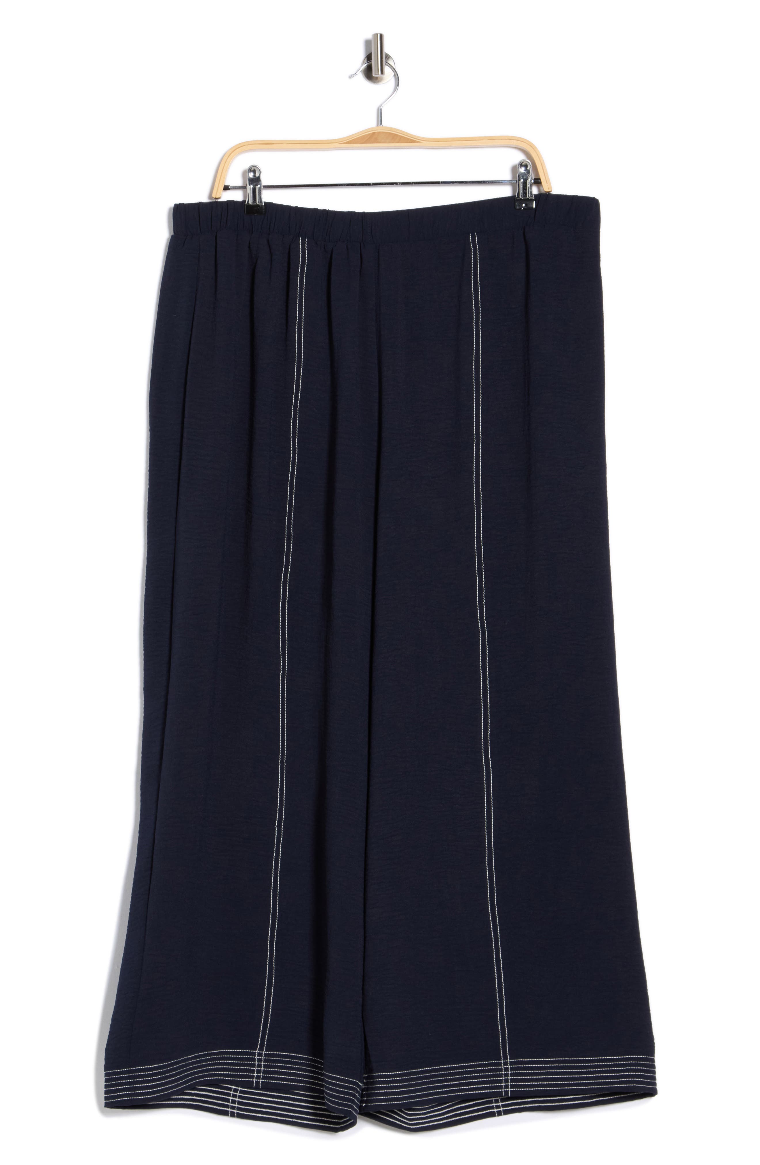 Adrianna Papell Topstitched Woven Pants